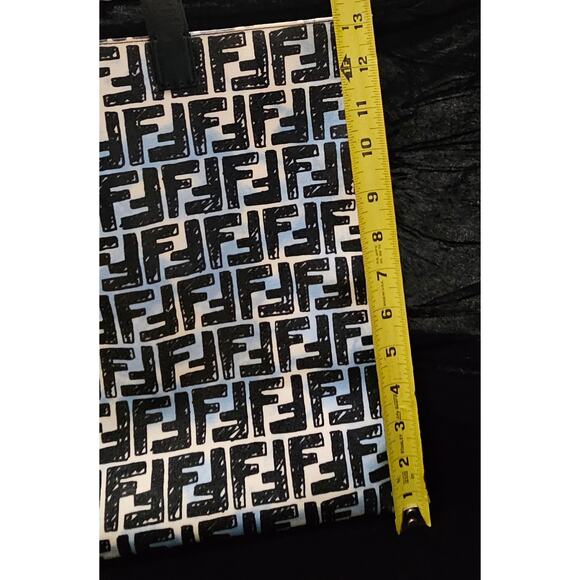 Fendi Shopper Tote Joshua Vides Zucca Coated Canvas Large - Picture 5 of 16